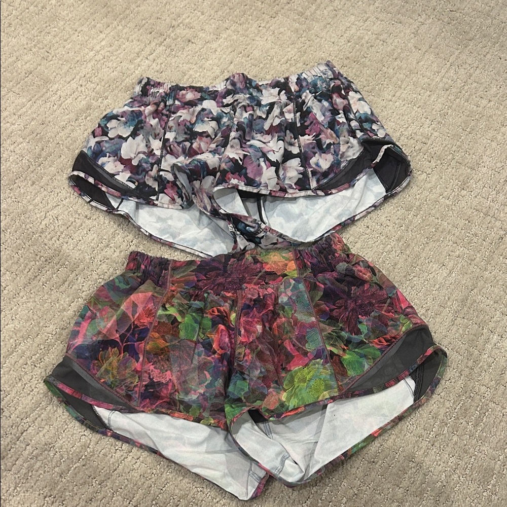 Floral Patterned Lululemon Shorts